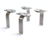 Leg Set L-Shape 15cm Stainless Steel