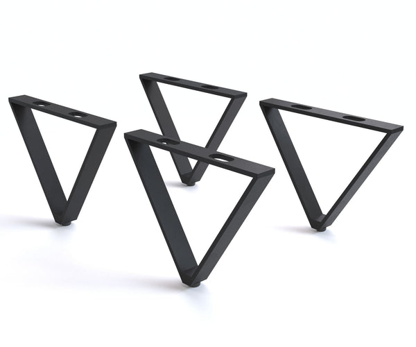 Leg Set V-Shape 15cm Metal Black