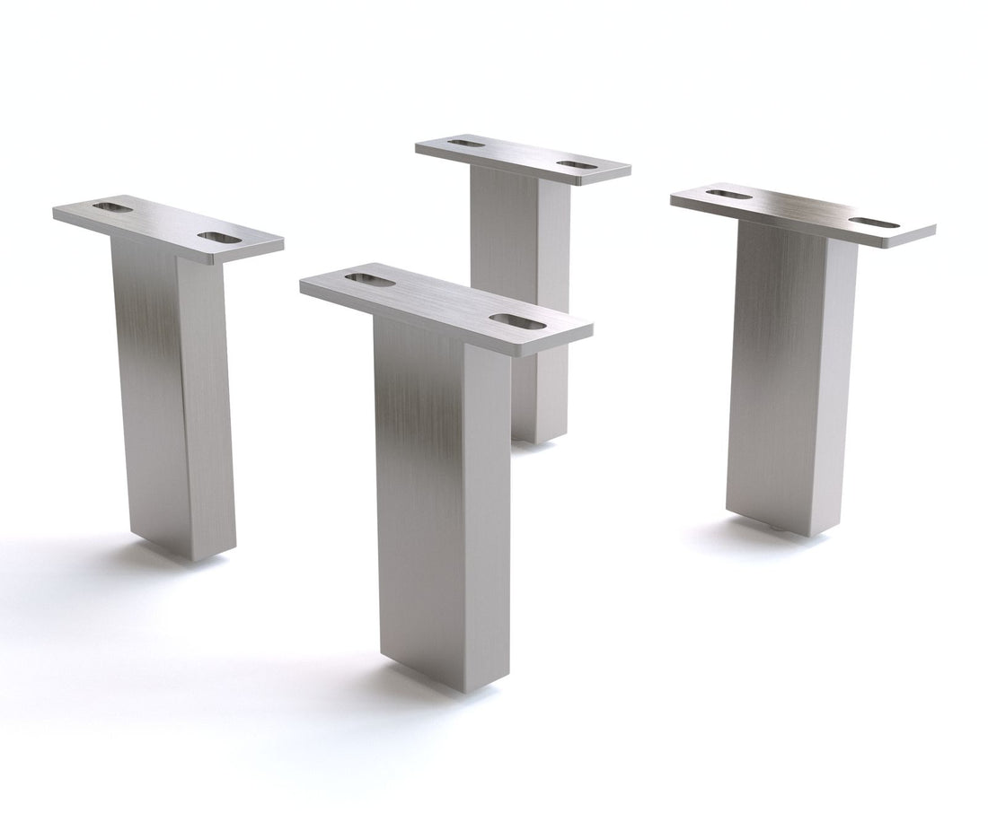 Leg Set Square 15cm Metal Silver