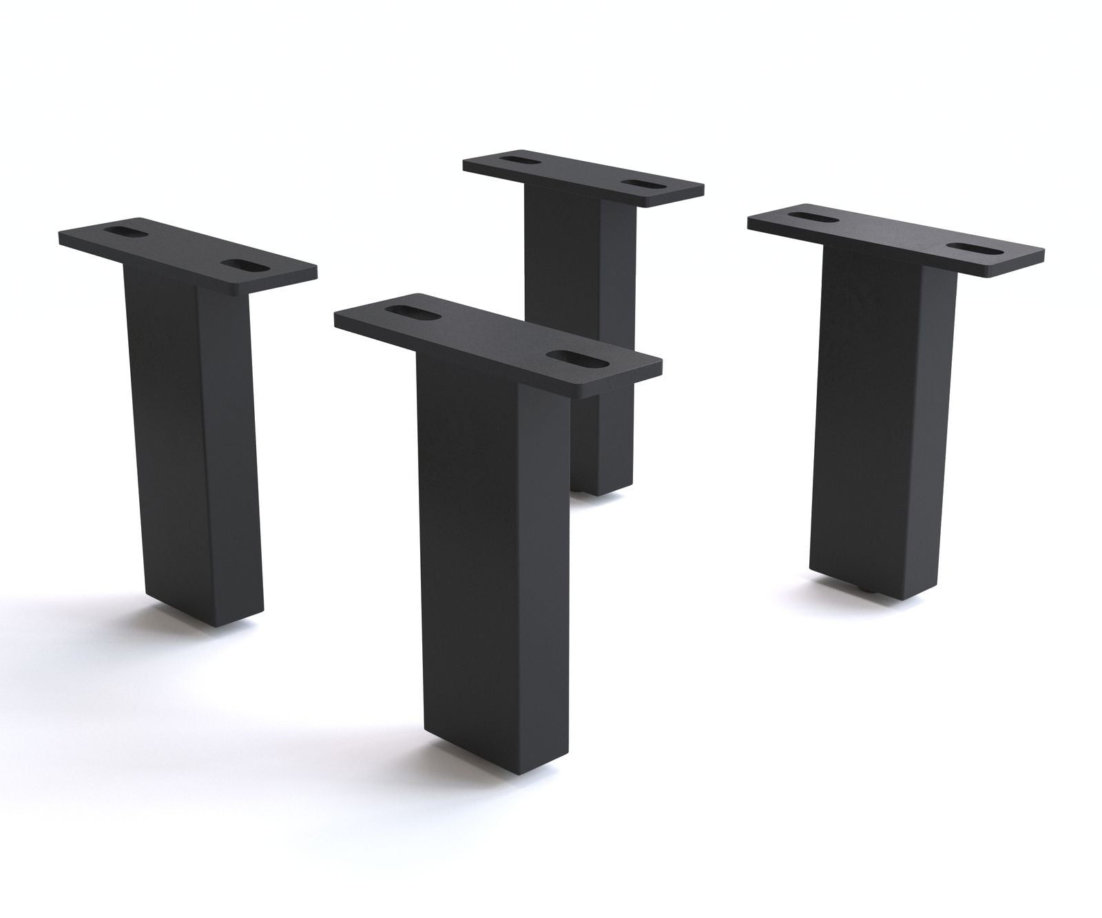 Leg Set Square Steel Black