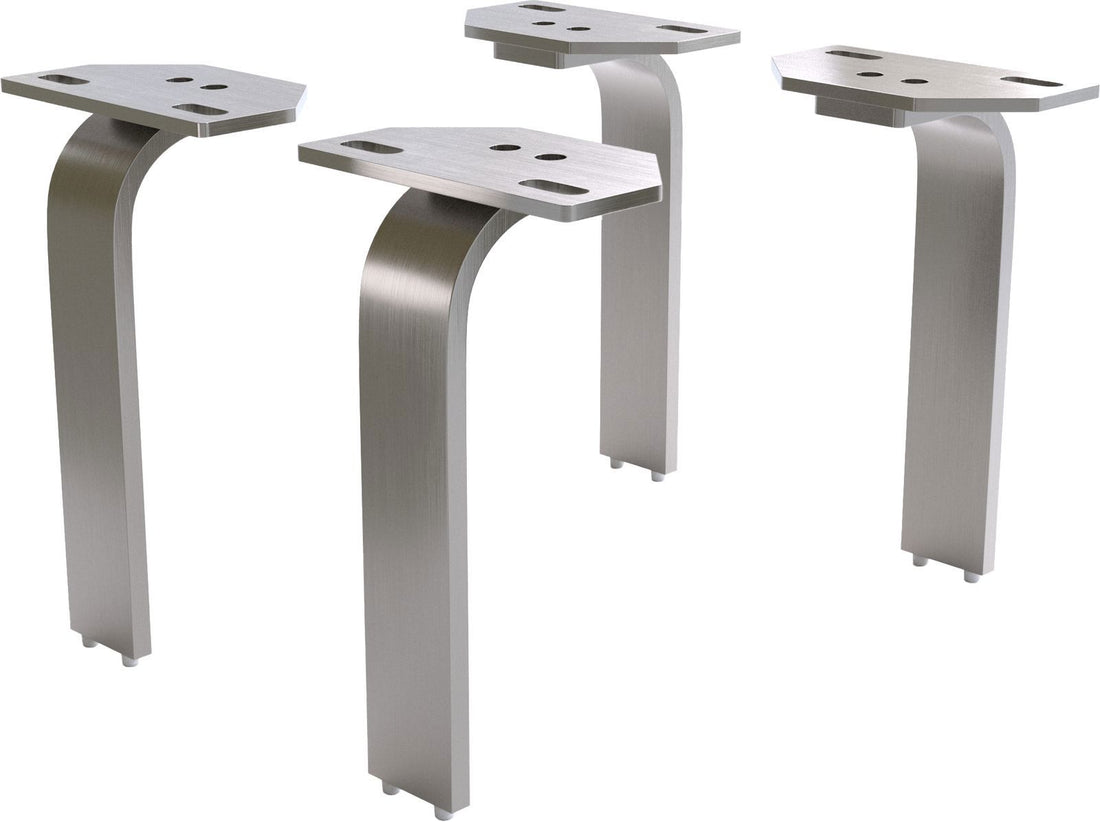 Leg Set L-Shape 20cm Stainless Steel