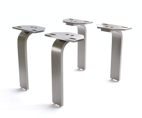 Leg Set L-Shape 20cm Stainless Steel