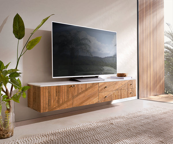 Teak tv stand discount
