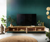 Floating TV Stand Budaya 220cm 4 Doors Mango Wood Natural