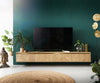 Floating TV Stand Budaya 220cm 4 Doors Mango Wood Natural