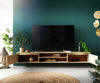 Floating TV Stand Budaya 200cm 2 Doors 2 Compartments Mango Wood Natural