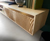 Floating TV Stand Budaya 260cm 4 Doors 2 Compartments Mango Wood Natural