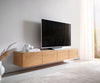 Floating TV Stand Kayu 200cm 4 Doors Acacia Wood Natural