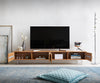TV Stand Fevo 220cm Acacia Wood Natural 4 Doors