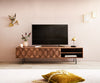 TV Stand Fevo 160-200 cm Acacia Wood Brown 2 Doors 2 Compartments