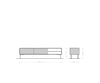 TV Stand Fevo 160-200 cm Acacia Wood Brown 2 Doors 2 Compartments