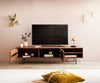 TV Stand Fevo 160-200 cm Acacia Wood Brown 2 Doors 2 Compartments