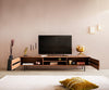 TV Stand Fevo 200cm Acacia Wood Brown 2 Doors 2 Compartments