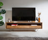 TV Stand Stonegrace Classic 175cm Acacia Wood Natural Stone Veneer V-Feet