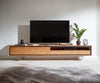 TV Stand Stonegrace 240cm Acacia Wood Natural Stone Veneer V-Foot