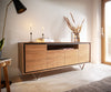 Sideboard Stonegrace Classic 175cm Acacia Wood Natural Stone Veneer V-Feet