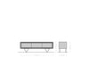 TV Stand Stonegrace 145 cm Acacia Wood Natural Stone Veneer V-Leg