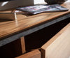 TV Stand Stonegrace 200cm 4 Doors Acacia Wood Natural Stone Veneer V-Leg