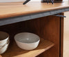 Sideboard Stonegrace 145-175 cm Acacia Wood Natural Stone Veneer V-Leg