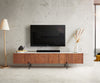 TV Stand Secara 200cm Acacia Wood Brown 4 Doors