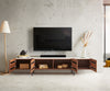 TV Stand Secara 200cm Acacia Wood Brown 4 Doors