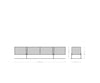 TV Stand Secara 200cm Acacia Wood Brown 4 Doors