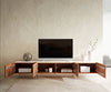 TV Stand Secara 220cm Acacia Wood Natural 4 Doors