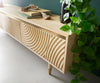 TV Stand Budaya 175cm 3 Doors Mango Wood Natural