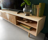 TV Stand Budaya 220cm 3 Doors 2 Compartments Mango Wood Natural