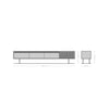 TV Stand Budaya 220cm 3 Doors 2 Compartments Mango Wood Natural