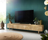 TV Stand Budaya 220cm 4 Doors Mango Wood Natural