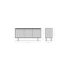 Sideboard Budaya 147cm 3 Doors Mango Wood Natural
