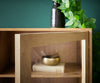 Display Cabinet Budaya 60x181cm 2 Doors Mango Wood Natural