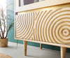 Display Cabinet Budaya 60x181cm 2 Doors Mango Wood Natural