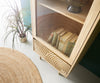 Display Cabinet Budaya 60x181cm 2 Doors Mango Wood Natural