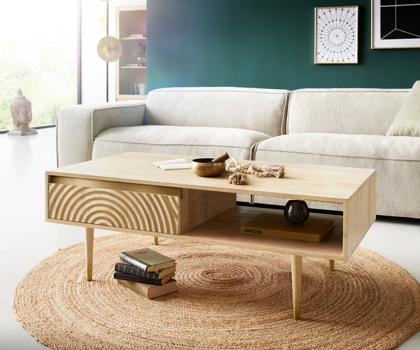Coffee Table Budaya Mango Wood Natural 115x60cm
