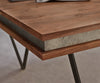 Coffee Table Stonegrace 117x60cm Acacia Wood Brown And Slate