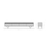 TV Stand Stonegrace 240cm 4 Doors Acacia Wood Brown Slate V-Leg Black