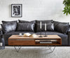 Coffee Table Stonegrace 115x60cm Acacia Wood Brown And Slate
