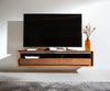 Floating TV Stand Stonegrace Classic 145cm Acacia Wood Brown Stone Veneer