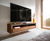 Floating TV Stand Stonegrace Classic 145cm Acacia Wood Brown Stone Veneer