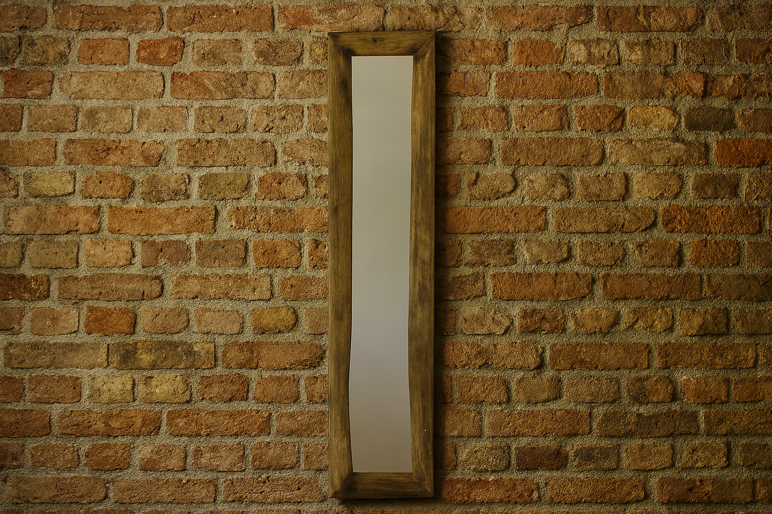 Wall Mirror Martha 119cm Brown Wood