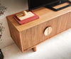 TV Stand Surimu 175cm Acacia Wood Brown 4 Doors Cork Handle