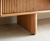 Shelf Surimu 88x185cm Acacia Wood Brown 2 Doors 4 Compartments