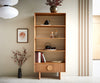 Shelf Surimu 88x185cm Acacia Wood Brown 2 Doors 4 Compartments
