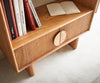 Shelf Surimu 88x185cm Acacia Wood Brown 2 Doors 4 Compartments