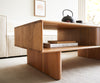 Coffee Table Surimu 115x60cm Acacia Wood Brown 2 Drawers Cork Handle