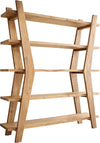 Freestanding Shelf Rack Xanthios 172cm Acacia Wood Natural