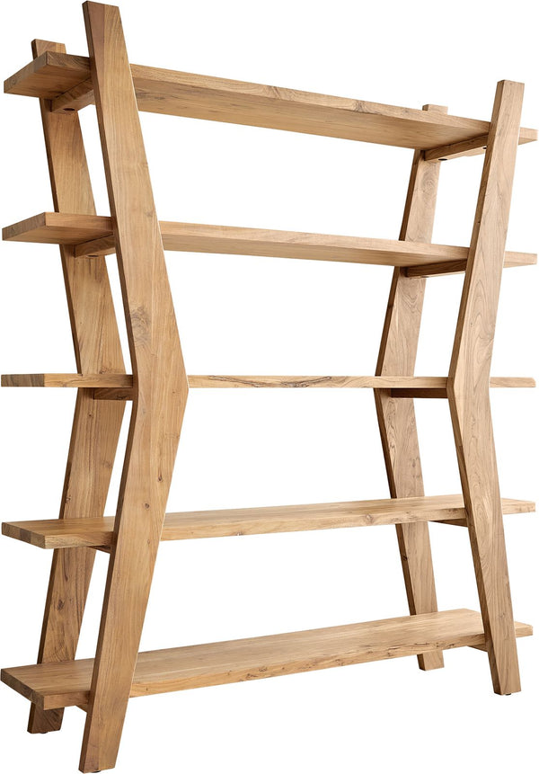 Freestanding Shelf Rack Xanthios 172cm Acacia Wood Natural