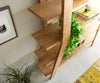 Freestanding Shelf Rack Xanthios 172cm Acacia Wood Natural